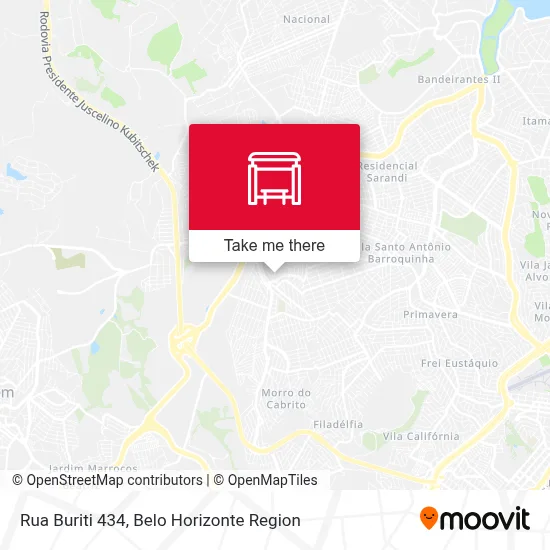 Rua Buriti 434 map