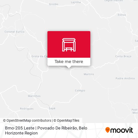 Bmo-205 Leste | Povoado De Ribeirão map