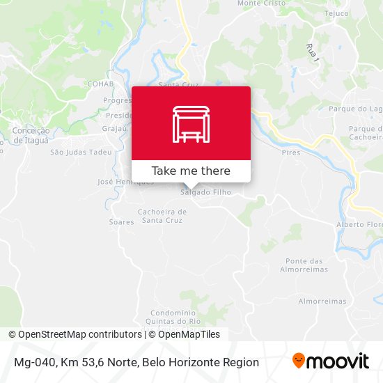 Mg-040, Km 53,6 Norte map