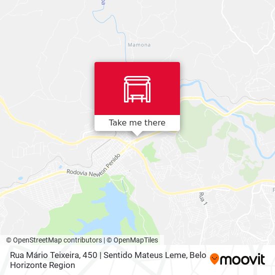 Rua Mário Teixeira, 450 | Sentido Mateus Leme map