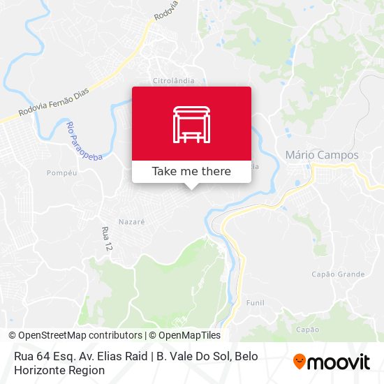 Rua 64 Esq. Av. Elias Raid | B. Vale Do Sol map