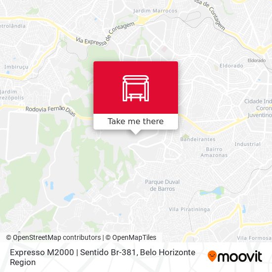 Expresso M2000 | Sentido Br-381 map