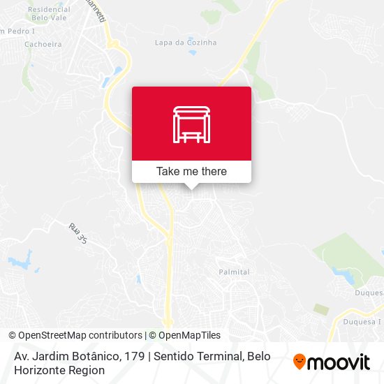 Av. Jardim Botânico, 179 | Sentido Terminal map