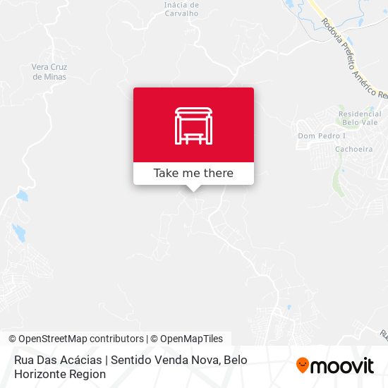 Rua Das Acácias | Sentido Venda Nova map