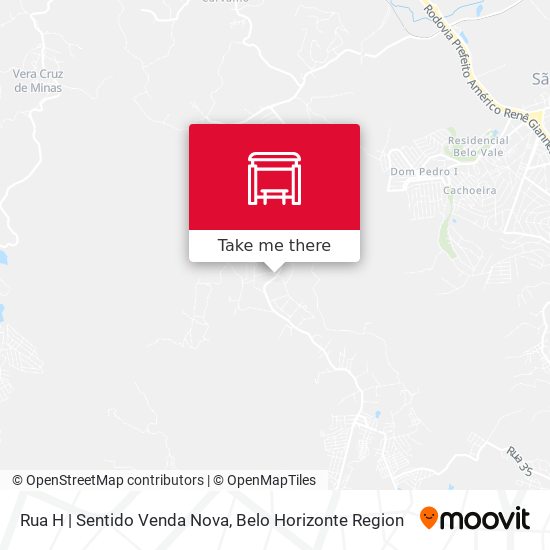 Rua H | Sentido Venda Nova map