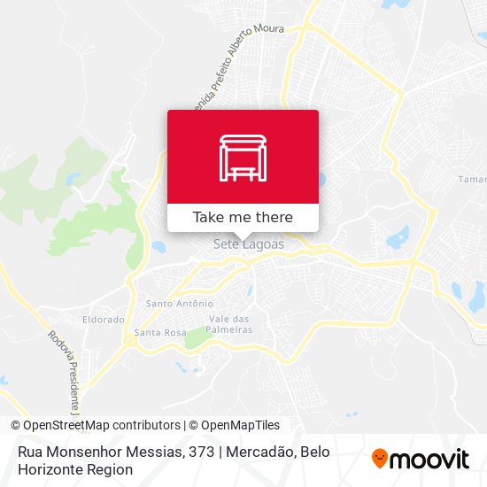 Mapa Rua Monsenhor Messias, 373 | Mercadão