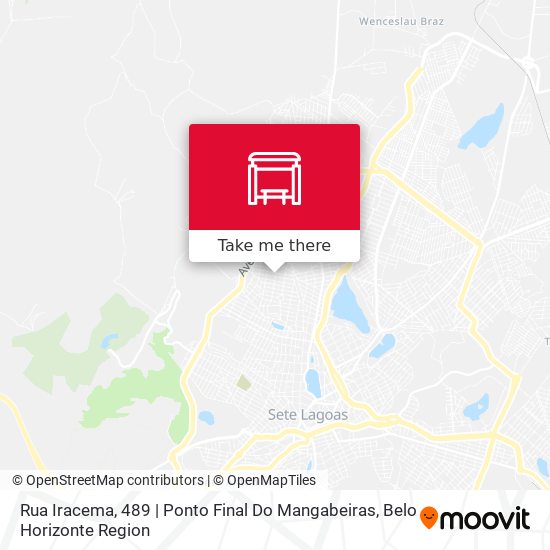 Rua Iracema, 489 | Ponto Final Do Mangabeiras map