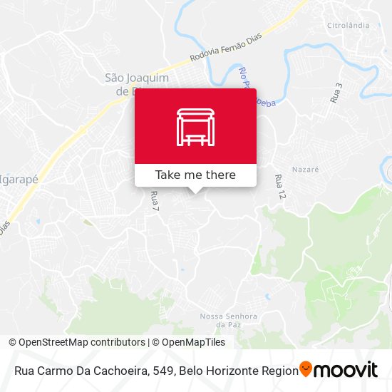 Rua Carmo Da Cachoeira, 549 map
