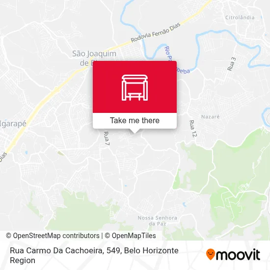 Rua Carmo Da Cachoeira, 549 map