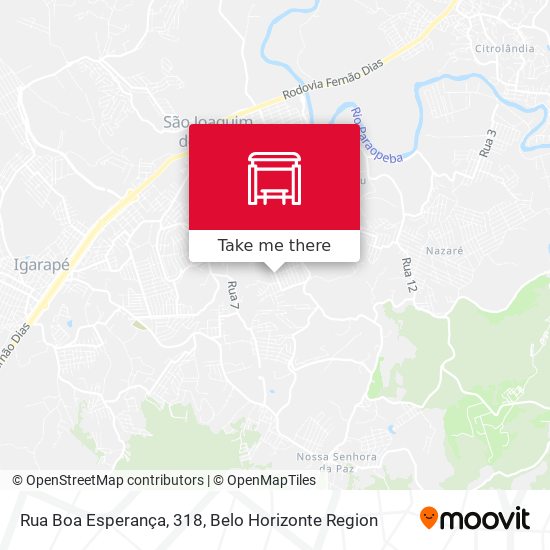Rua Boa Esperança, 318 map