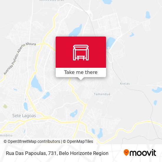 Rua Das Papoulas, 731 map