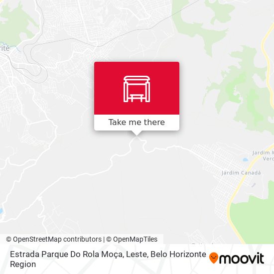 Estrada Parque Do Rola Moça, Leste map