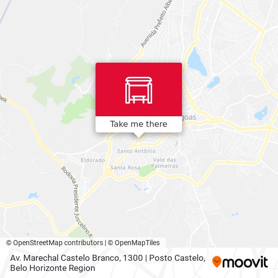 Mapa Av. Marechal Castelo Branco, 1300 | Posto Castelo