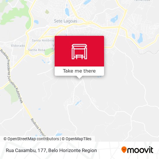 Rua Caxambu, 177 map