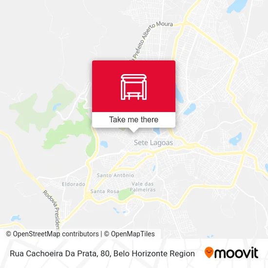 Rua Cachoeira Da Prata, 80 map