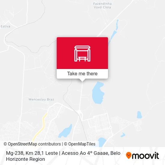 Mg-238, Km 28,1 Leste | Acesso Ao 4º Gaaae map