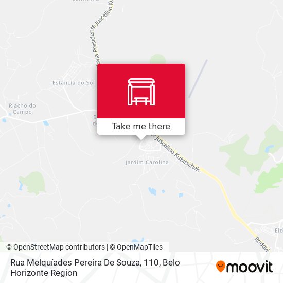 Rua Melquíades Pereira De Souza, 110 map