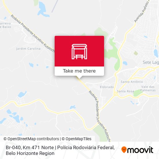 Mapa Br-040, Km 471 Norte | Polícia Rodoviária Federal