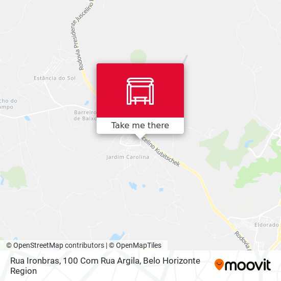 Rua Ironbras, 100 Com Rua Argila map