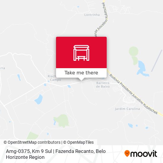 Amg-0375, Km 9 Sul | Fazenda Recanto map
