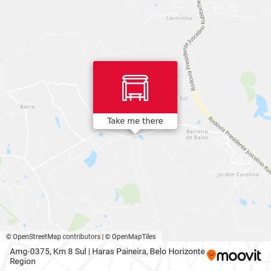 Amg-0375, Km 8 Sul | Haras Paineira map