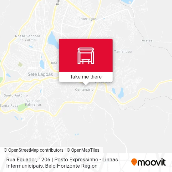 Rua Equador, 1206 | Posto Expressinho - Linhas Intermunicipais map