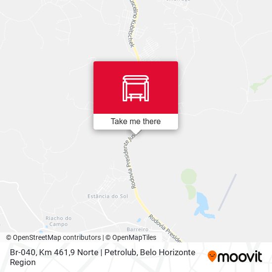 Mapa Br-040, Km 461,9 Norte | Petrolub