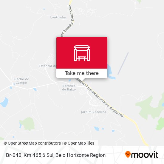 Br-040, Km 465,6 Sul map