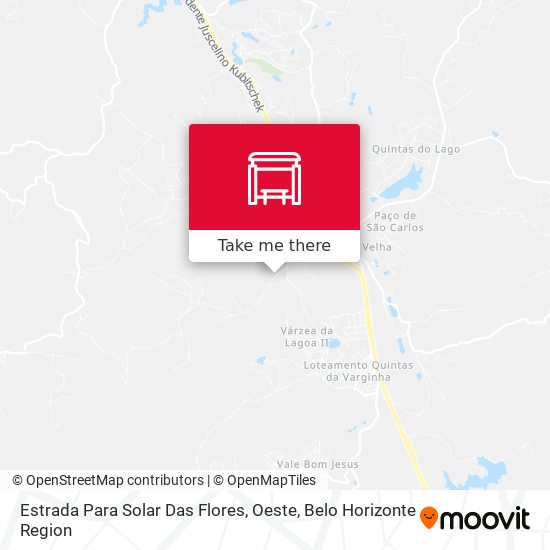 Estrada Para Solar Das Flores, Oeste map