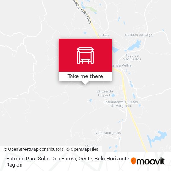 Estrada Para Solar Das Flores, Oeste map