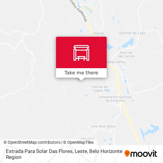 Estrada Para Solar Das Flores, Leste map