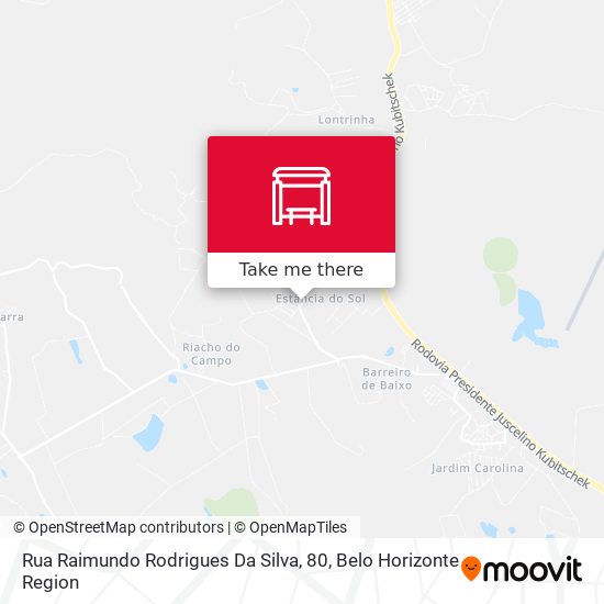 Rua Raimundo Rodrigues Da Silva, 80 map
