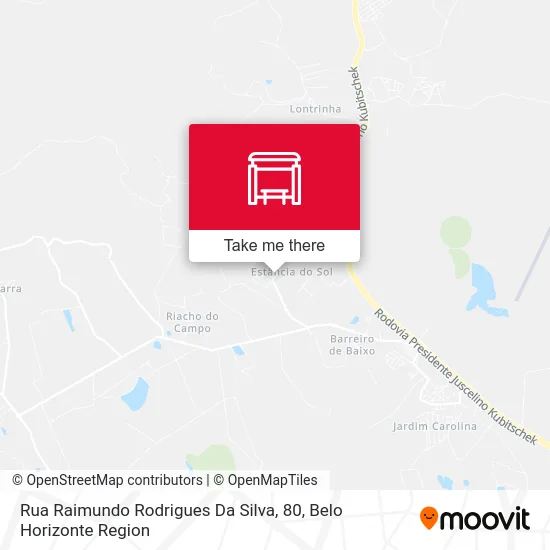Rua Raimundo Rodrigues Da Silva, 80 map