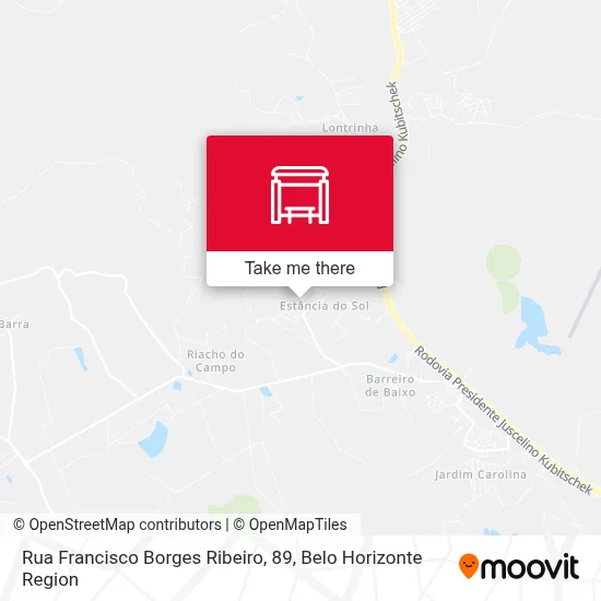 Rua Francisco Borges Ribeiro, 89 map