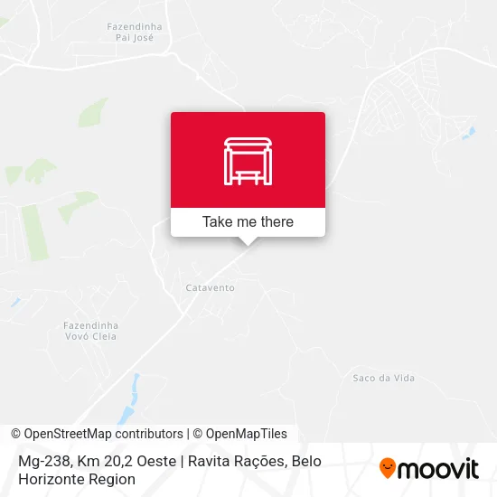 Mg-238, Km 20,2 Oeste | Ravita Rações map
