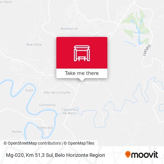Mg-020, Km 51,3 Sul map