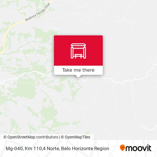 Mg-040, Km 110,4 Norte map