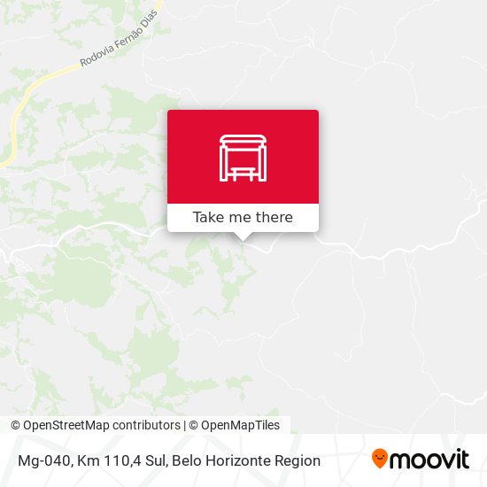 Mg-040, Km 110,4 Sul map