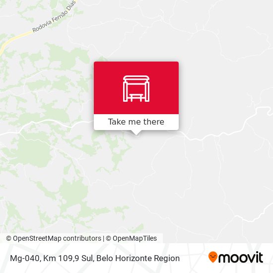 Mg-040, Km 109,9 Sul map