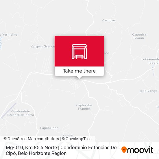 Mg-010, Km 85,6 Norte | Condomínio Estâncias Do Cipó map
