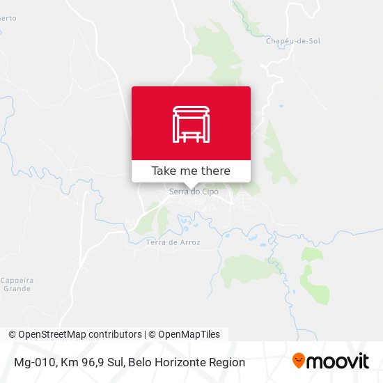 Mg-010, Km 96,9 Sul map