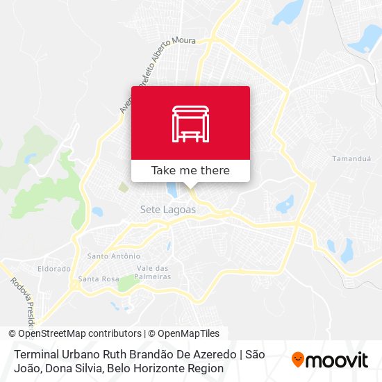 Mapa Terminal Urbano Ruth Brandão De Azeredo | São João, Dona Silvia