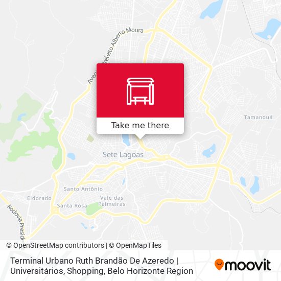 Mapa Terminal Urbano Ruth Brandão De Azeredo | Universitários, Shopping