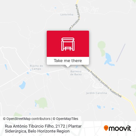 Rua Antônio Tibúrcio Filho, 2172 | Plantar Siderúrgica map