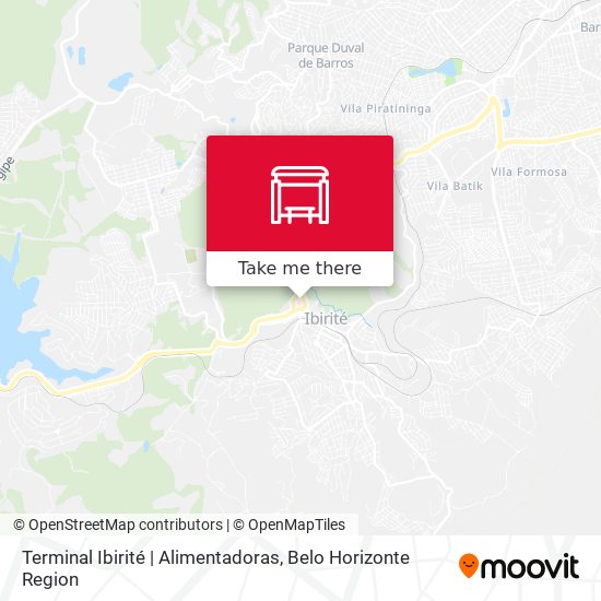 Terminal Ibirité | Alimentadoras map