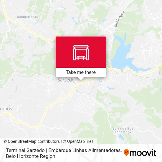 Terminal Sarzedo | Embarque Linhas Alimentadoras map