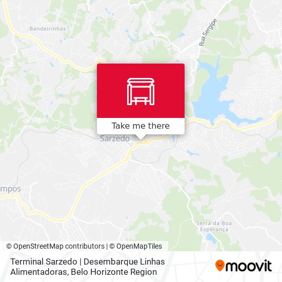Terminal Sarzedo | Desembarque Linhas Alimentadoras map