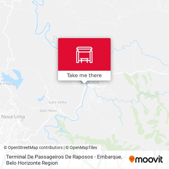Terminal De Passageiros De Raposos - Embarque map