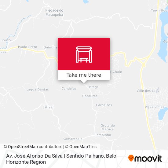 Mapa Av. José Afonso Da Silva | Sentido Palhano