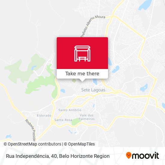 Rua Independência, 40 map